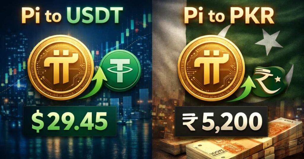 Pi to USDT and PI to PKR